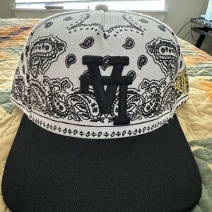 Rare Kill the Hype LA white paisley hat